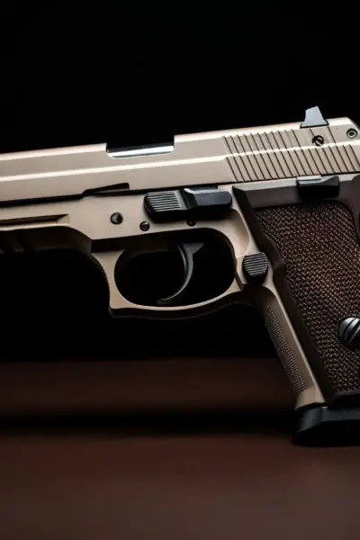 Pistola .40 distancia de tiro