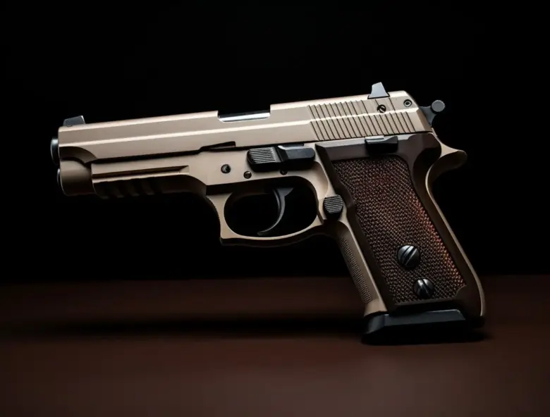Pistola .40 distancia de tiro