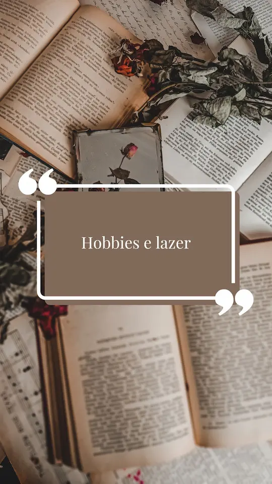 Minha Lista de Interesses: Descubra Como Organizar Seus Gostos e Paixões 20 Brown White Modern Photo Books Quote Inspiration Instagram Story