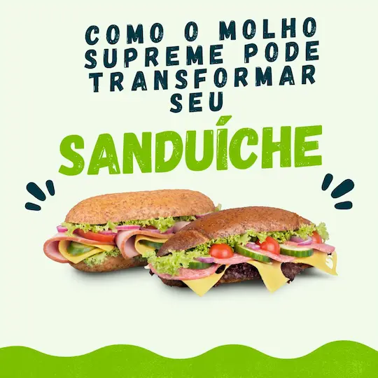 Molho Supreme Subway: O Sabor Que Transforma Seu Sanduíche 20 Green Sandwich Instagram Post