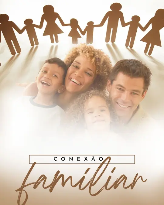Conexão Familiar: A Base para Relações Saudáveis e Duradouras 19 Post instagram culto da familia simples em marrom e branco