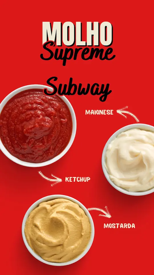 Molho Supreme Subway: O Sabor Que Transforma Seu Sanduíche 19 Qual seu molho preferido colorido para story do instagram